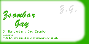 zsombor gay business card